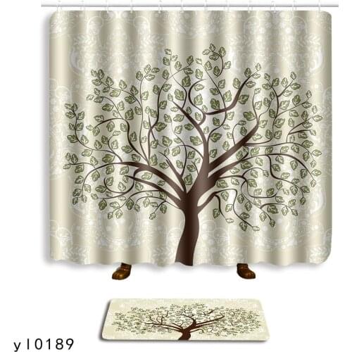 Shower Curtains A Variety of Colors of Flowers Eco-Friendly Waterproof Shower Curtains Bathroom Curtain Bath Products +carpet