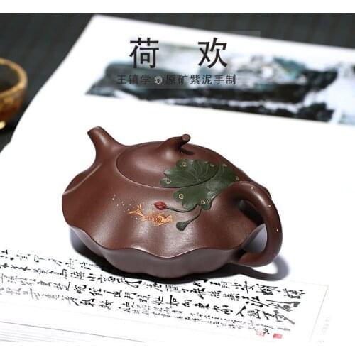 Huan pot agent wholesale undressed ore purple clay pure manual recommended tea gift box drop shipping manufacturers