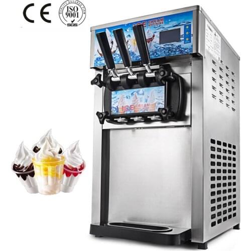 Commercial Ice Cream Soft Machine Desktop Cheap Ice Cream Makers For Dessert Shop Ice Cream Machine