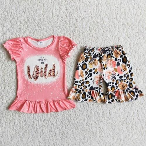 Baby Girl Summer Boutique Outfits Wild Shirt Floral Shorts
