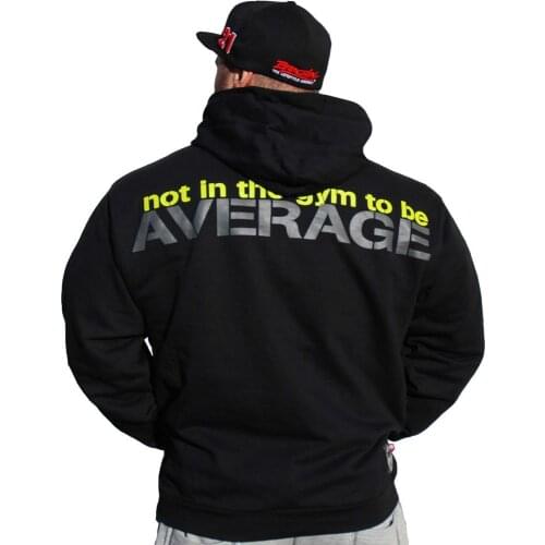 Autumn New Men Loose Hoodies Fashion Casual Gyms Fitness Hooded Jacket Male Cotton Sweatshirts Sportswear Clothing Tops