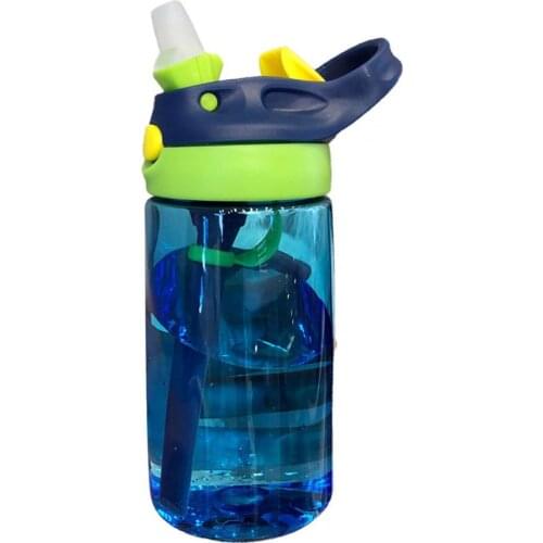 New Sport Water Bottle Outdoor Cup With Straws Portable Juice Glass Lid Camping Water Drinking Cup Leak-Proof Cup