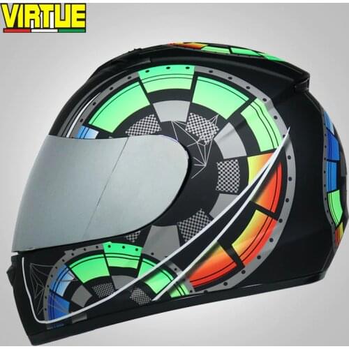 Full face Motorcycle helmets Safe Double Visor DOT Flip up helmet casque moto Racing four seasons motor cycle helmet