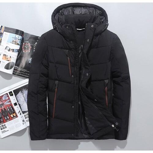 2018 High Quality Winter Hooded Duck Down Jackets Mens Warm Thick Down Coats Male Outerwear Down Parkas Man Puffer Jackets