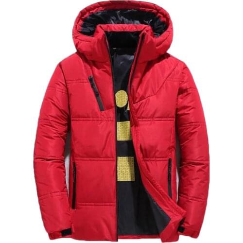 New Winter Down Jacket Men High Quality Thick Thermal Coats Snow Hooded Warm Parka Mens Fashion Outwear White Duck Down Jackets