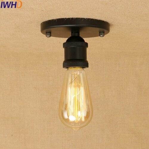 RH Vintage Industrial Ceiling Lights Lamparas De Techo Loft Style Retro Ceiling Lamp Fixtures Home Lighting Avize Luminaire