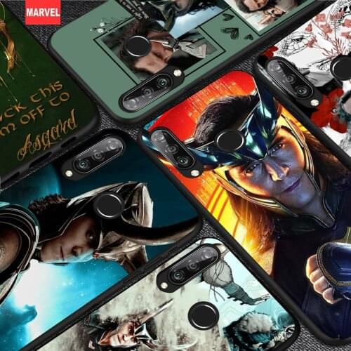 Silicone Cover Avengers Loki For Huawei P50 P40 P30 P20 Pro P10 P9 P8 Lite E Plus 2019 Phone Case