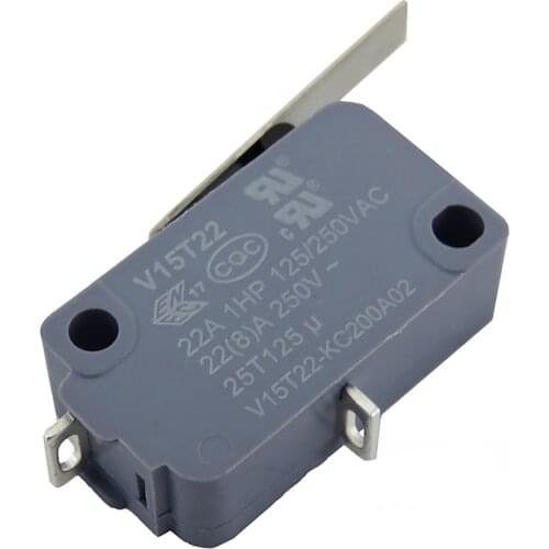 Replacement Micro Switch for Honeywell Long Handle 22A High Current 2 Pins Contact Switch Single Normally Closed