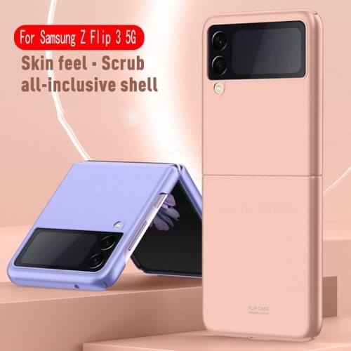 Slim Matte Hard PC Back Phone Cover For Samsung Galaxy Z Flip 3 Z Flip3 5G 2021 Shockproof bumper Cases On sansumg ZFlip3 Coque