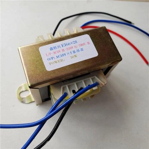 18V-0-18V 0.8A Transformer 0- 220V-380V input 30VA EI66*28 Welding machine inverter control transformer for Z120-31