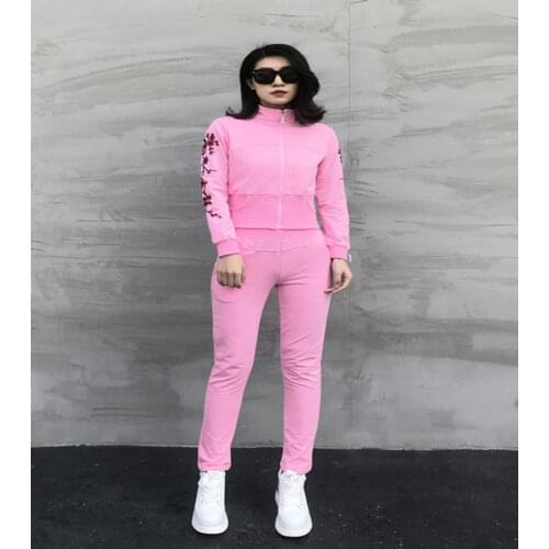 Spring/Fall 2021 Vintage Style Flower Patter 2 Piece Set Casual Fashion Tracksuit-one Tops And One Coat And One Pants