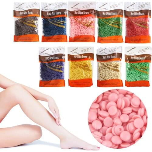 300G Depilatory Wax Beads Hard Solid Beans Pearl Shape Granules Hot Film Waxing Beads for Body Facial Hair Removal