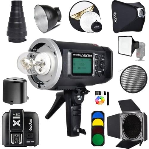 Godox AD600BM 600Ws GN87 Photo Flash Strobe Studio Bowens Mount HSS 1/8000 Outdoor+X1T-N Wireless Trigger for Nikon