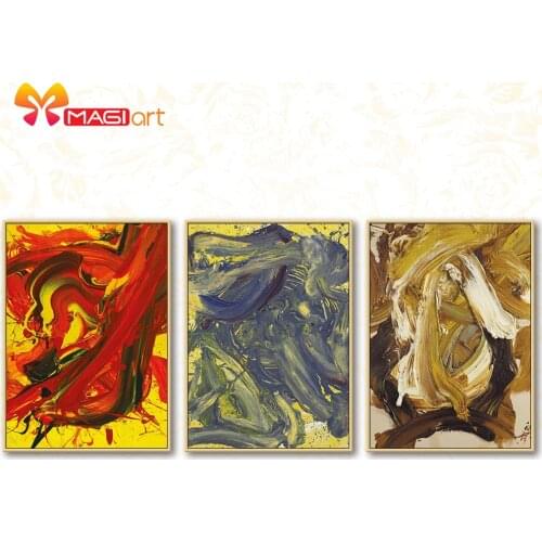 Cross stitch kits Embroidery needlework sets 11CT water soluble canvas patterns 14CT Abstract oil painting-NCMC029