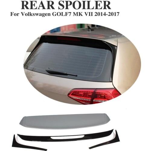 Rear Roof Spoiler Wing Lip for Volkswagen VW Golf 7 VII MK7 2014-2017 Non GTI R ABS Unpainted Window Wing