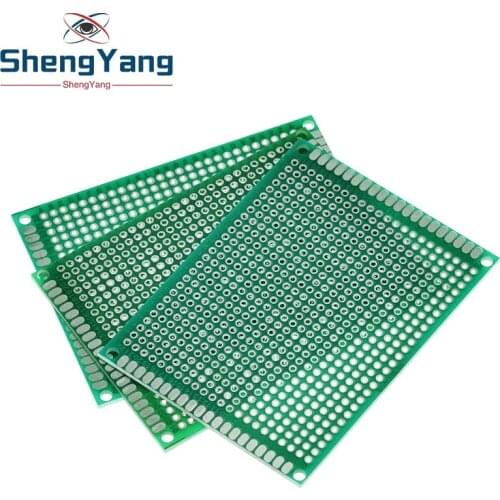 1PCS 6*8 6X8cm Double Side Prototype pcb Breadboard Universal Printed Circuit Board for Arduino 1.6mm 2.54mm Glass Fiber