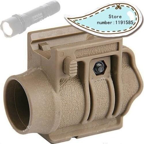 25.4mm Durable 1 inch Flashlight Red Laser Scope Mount Holder Torch Mount for Hunting Sand