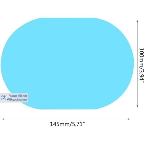 4 Pcs Car Rear View Mirror Rainproof Film Anti-Fog Clear Protective Sticker Y4UA