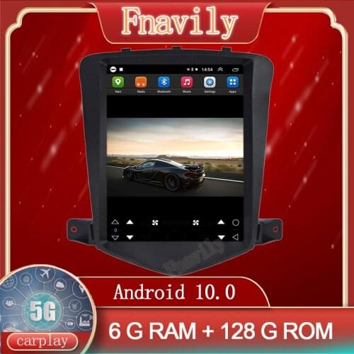 Android 10 Car Radio For chevrolet cruze GPS Dvd Player Autoradio Multimedia System Vertical Screen Tesla Style 10.4'' 5G