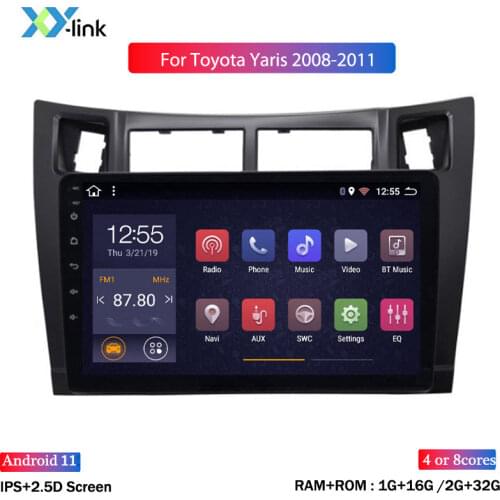 Android 8.1 Car video multimedia player 9 inch screen for toyota yaris 2008-2011 car radio GPS Navigation system no 2 din dvd