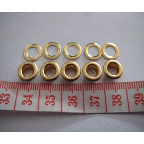 Free shipping inner size 5mm brass corn plating gold color garment eyelet silver color clavus for apparel 1000set
