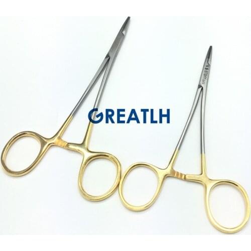 12.5cm/14cm Dental Needle holder with scissor Ophthalmci stainless steel Cosmetic and plastic surgery instruments