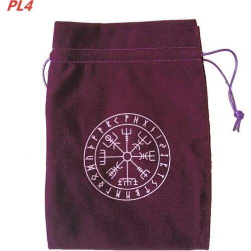 E56D Velvet Tarot Oracle Cards Storage Bag Runes Constellation Witch Divination Accessories Jewelry Dice Bag