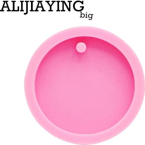 DY0079 DIY Round/circle keychain silicone mold key ring mold epoxy resin molds for jewelry