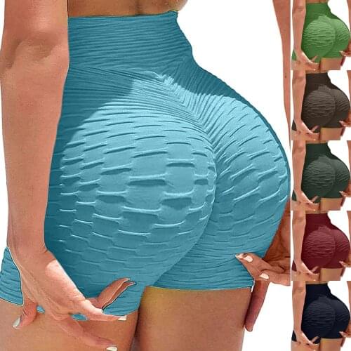 Yoga Shorts Push Up Butt Scrunch Sports Shorts Leggings Women High Waist Short Pants Running Shorts Seamless Fitness Leggins