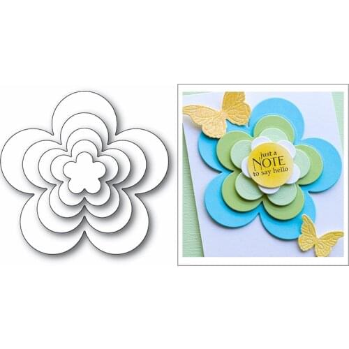 Layered Nesting Frame Flower Plant 2020 New Metal Cutting Dies for Scrapbooking and Card Making Decoration Embossing No Stamps