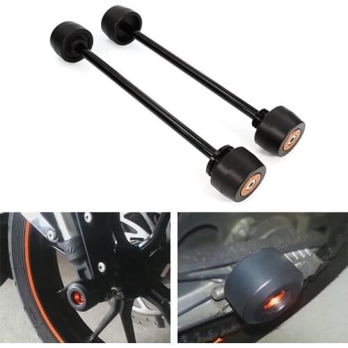 Motorcycle Aluminum Front and Rear Fork Sliders Crash Protector Fit For KTM 690 SMC R 690 SMC 690 Duke R Husqvarna 701 Supermoto