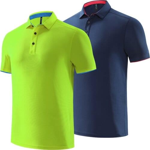 Mens Golf Wear Quick-Drying Lapel Golf Jersey Golf Clothes Women Sports Outdoor Leisure Polo Shirt Polyester Golf Wear T-Shirt