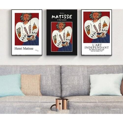 Wall Art Henri Matisse Volkmar Essers Vogue Posters And Prints Girl Portrait Canvas Painting Pictures For Living Room Home Decor