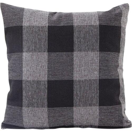45x45cm pillowcase Classic Plaids Cushion cover Soft large Size Decorative Square Pillow Dobby Throw Waist