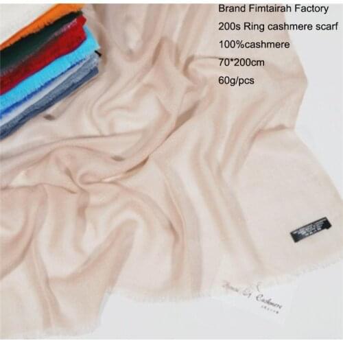 Nepal 100% ring Cashmere scarf Women Luxury Brand Autumn Winter Spring beautiful For Ladies India thin warm solid color