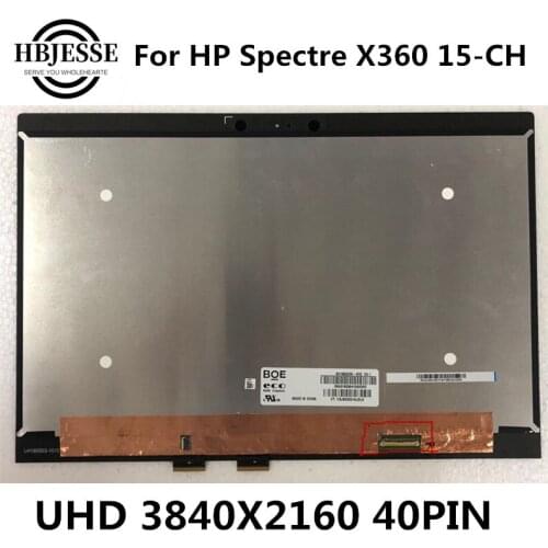 Original for 15.6 inch UHD 3840X2160 LCD Screen with touch Assembly Replacement For HP Spectre X360 15-CH 15-CH011DX 15-CH011NR