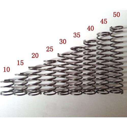 10PCS Customized Small Wire Steel Torsion Extension Compression Spring,1.2mm Wire Diameter*10mm Out Diameter*(10-50)mm Length