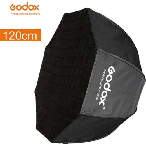 Godox Portable 120cm 47" Octagon Umbrella Softbox + Honeycomb Grid Photo Reflector Honeycomb Softbox for Flash Speedlight