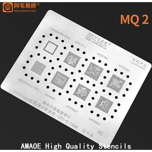 BGA Reballing Stencil for Qualcomm MTK CPU MSM8909W RAM MT6761V MT6779V MT6758V SDM439 MT6765V MT6768V Tin Net Repair Tool