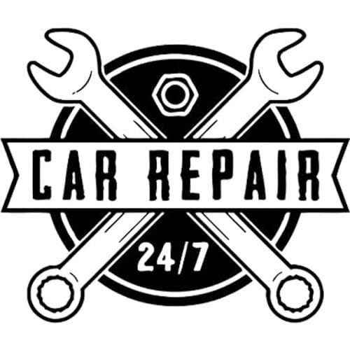 Vinyl Wall Decal - Auto Machine Repair Service Garage Motor Man Cave Art Wall Stickers Decals Mural Removable DK-41