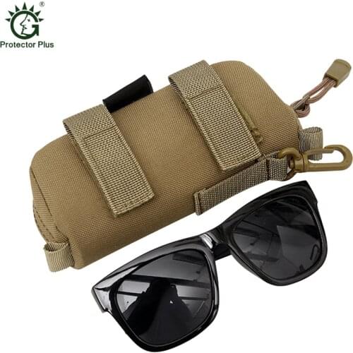 Protector Plus Outdoor Tactical Molle Handbag Camouflage Glasses Bag Glasses Boxes with the MOLLE System