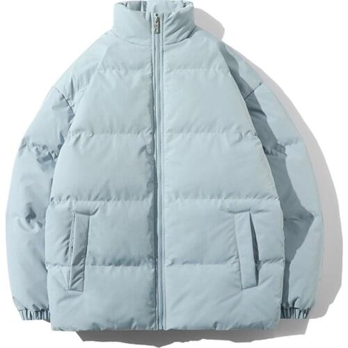 Winter Parka Mens Jacket Thicken Warm Jacket Men Stand Collar Jacket Solid Color Parka Women Fashion Plus Size Streetwear 6Xl