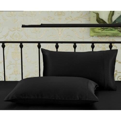 100% Mulberry Luxury Silk Pillowcases Set of 2 19 Momme Envelope Terse Pillowcases Natural Super Soft Standard Size