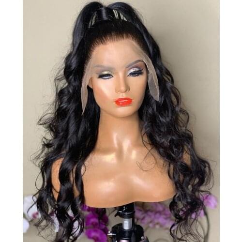 13x4 Body Wave Lace Front Wigs Synthetic Hair Glueless Lace Wig for Women with Baby Hair Synthetic Wig Replacement