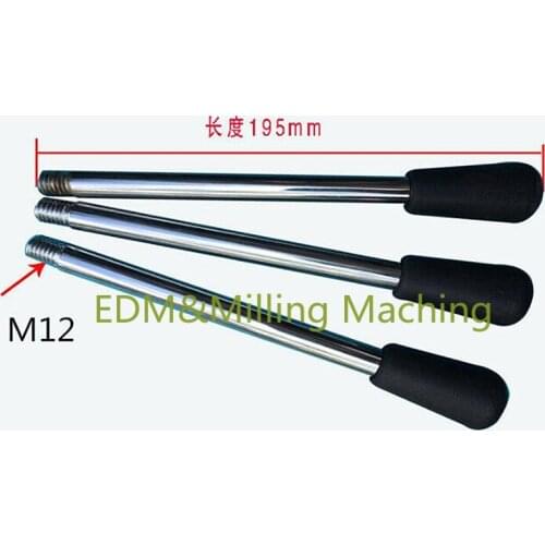 3PCS High Quality Milling Machine M12 Handle for Bench Drill Z512, Z516, Drilling Machine Z4116, Z4120 195mm DURABLE New