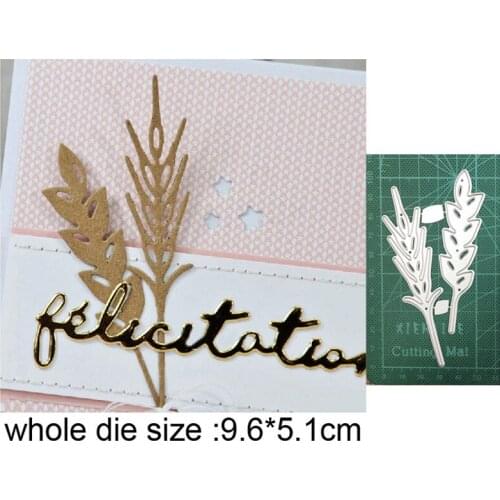 AILIDA Metal cutting dies cut die mold Wheat ears decoration Scrapbooking dies paper craft knife mould blade punch stencils dies