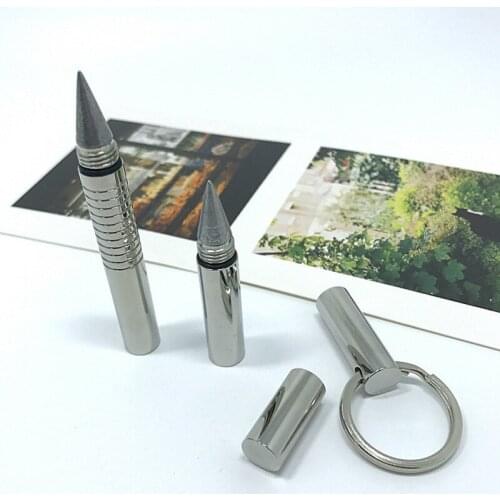 Beta Inkless Metal Pocket Gel Pen Stainless Steel Slivery Mini Pen as Creative Gift 2 Designs for Options 40g