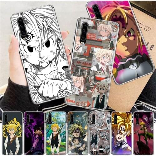 Seven Deadly Sins Anime Soft Cover Phone Case For Huawei P30 P20 P10 P40 Mate 30 20 10 Pro Lite P Smart Z Plus + Customized Coqu