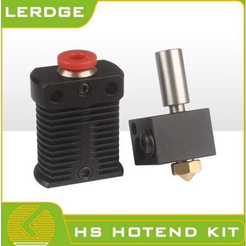 LERDGE 3D Printer Parts Full Metal J-head HS Hotend MK8 Extruder Kit For CR-10 CR-10S V6 Bowden Extruder 1.75 0.4MM Nozzle