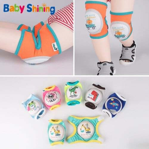 Baby Shining New Childrens Knee Pads Baby Infant Toddler Crawling Knee Pads Elbow Pads Anti-fall Riding Suit